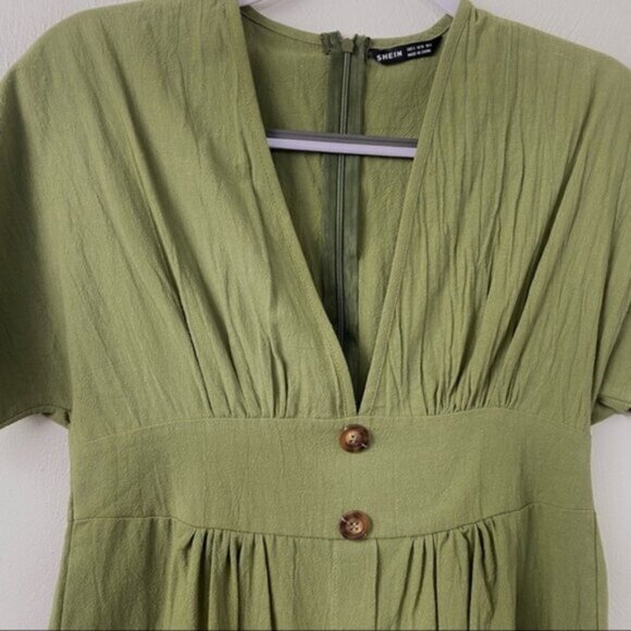 Girl Shein Dress. Green. Sz. S. - Picture 3 of 9
